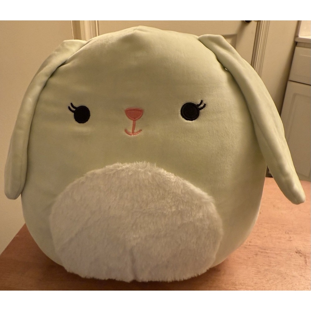 Squishmallow 11" Isabella the Bunny Mint Green Easter 2021 Kellytoy Plush